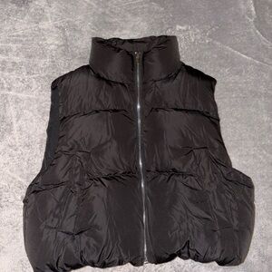 NWT Altar'd State Black Puffer Vest SMALL